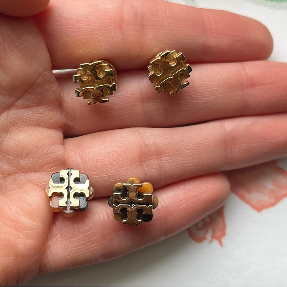 Tory Burch authentic stud earrings - 2 types available